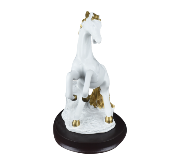 Majestic White Horse Sculpture - Image 3