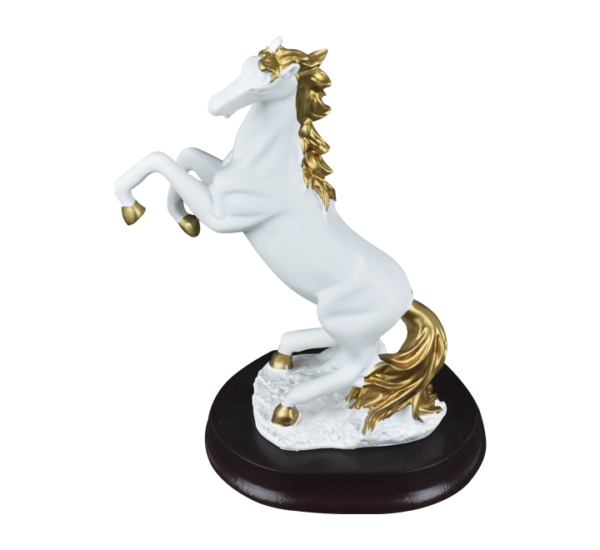 Majestic White Horse Sculpture - Image 4