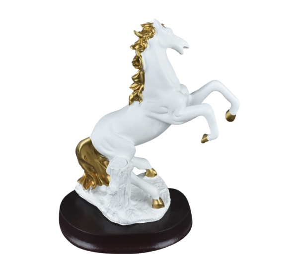 Majestic White Horse Sculpture - Image 5
