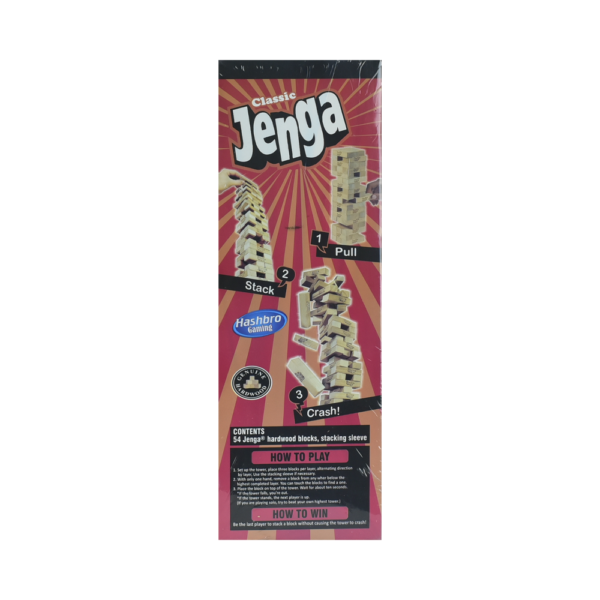 Classic Jenga Hardwood Blocks Game - Image 2