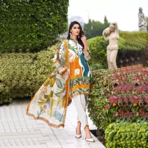 Ayrah – Multi Printed Lawn - 3 Piece Unstitched - Shirt Trouser | Chiffon Dupatta | Mayaar