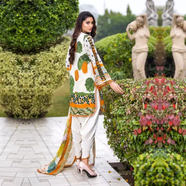 Ayrah – Multi Hues Printed Lawn (3 Pcs Unstitched) - Image 2
