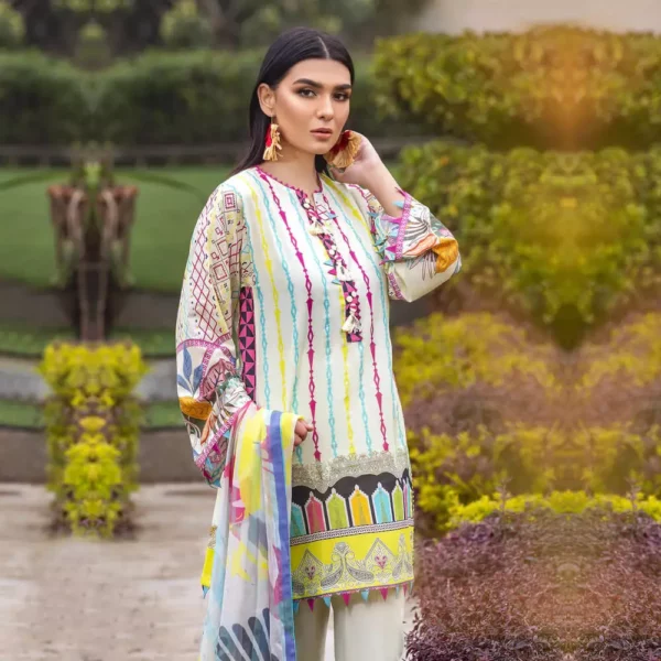 Ayrah – Multi Printed Lawn (2 Pcs Unstitched) - Image 3