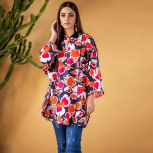 Ayrah – Multi Printed Lawn Shirt - 1 Piece Unstitched - Lawn Kurti | Mayaar