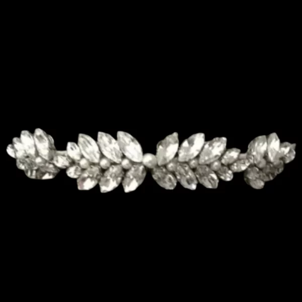 Hair Adornments- Bun Hair Style | Leaf Crystal Sticked Hair Twig Embellishment | Mayaar