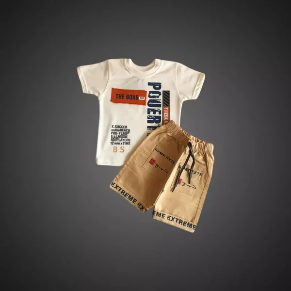 Tods N Teens – Kids Printed T-shirt & Short Set (2 Pcs)